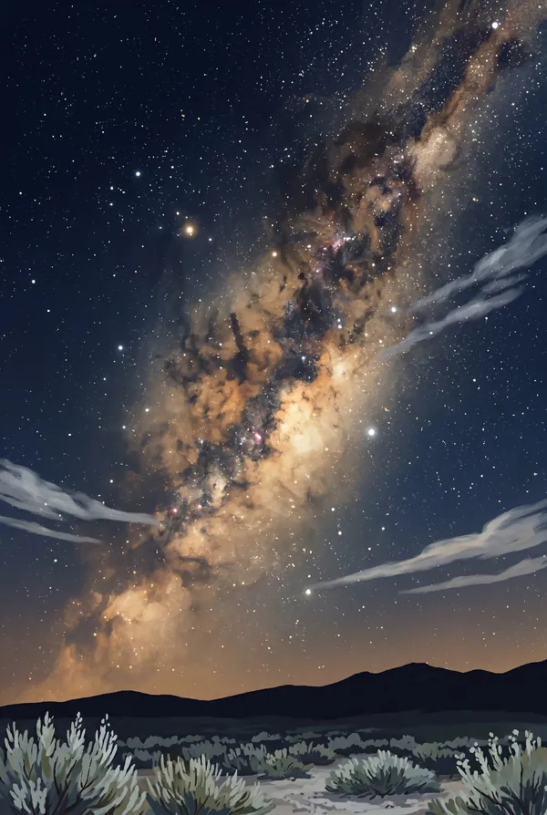 Great Basin National Park stamp design 3: Milky Way Dark Sky