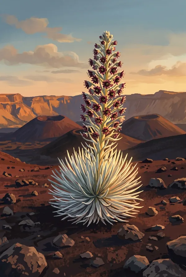 Haleakalā National Park stamp design 2: Silversword