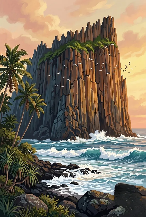 National Park of American Samoa stamp design 2: Pola Island
