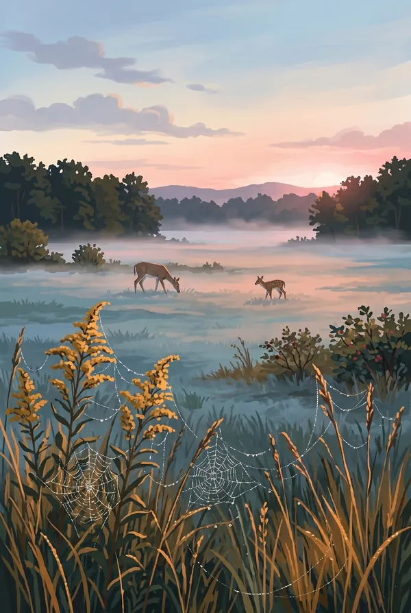 Shenandoah National Park stamp design 3: Big Meadows